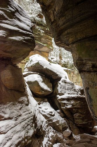 Shooting through a narrow gap. Lightened foreground in LR