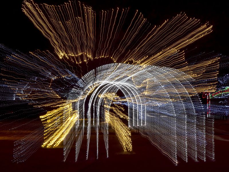 Stow Center Holiday Lighting Display.