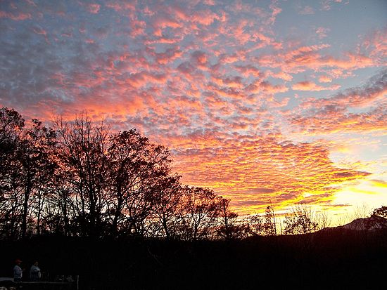 Blue Ridge Parkway Fall Sunset - Horizontal