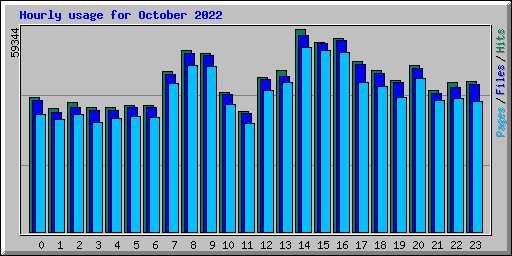 Hourly usage for October 2022