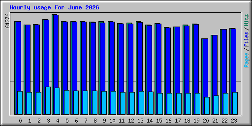 Hourly usage for June 2026